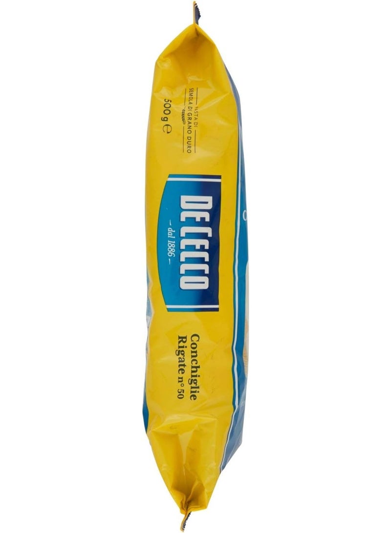 De Cecco Conchigli Rigate Pasta 500g - Image 3